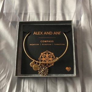 Alex and Ani Gold Compass Bracelet